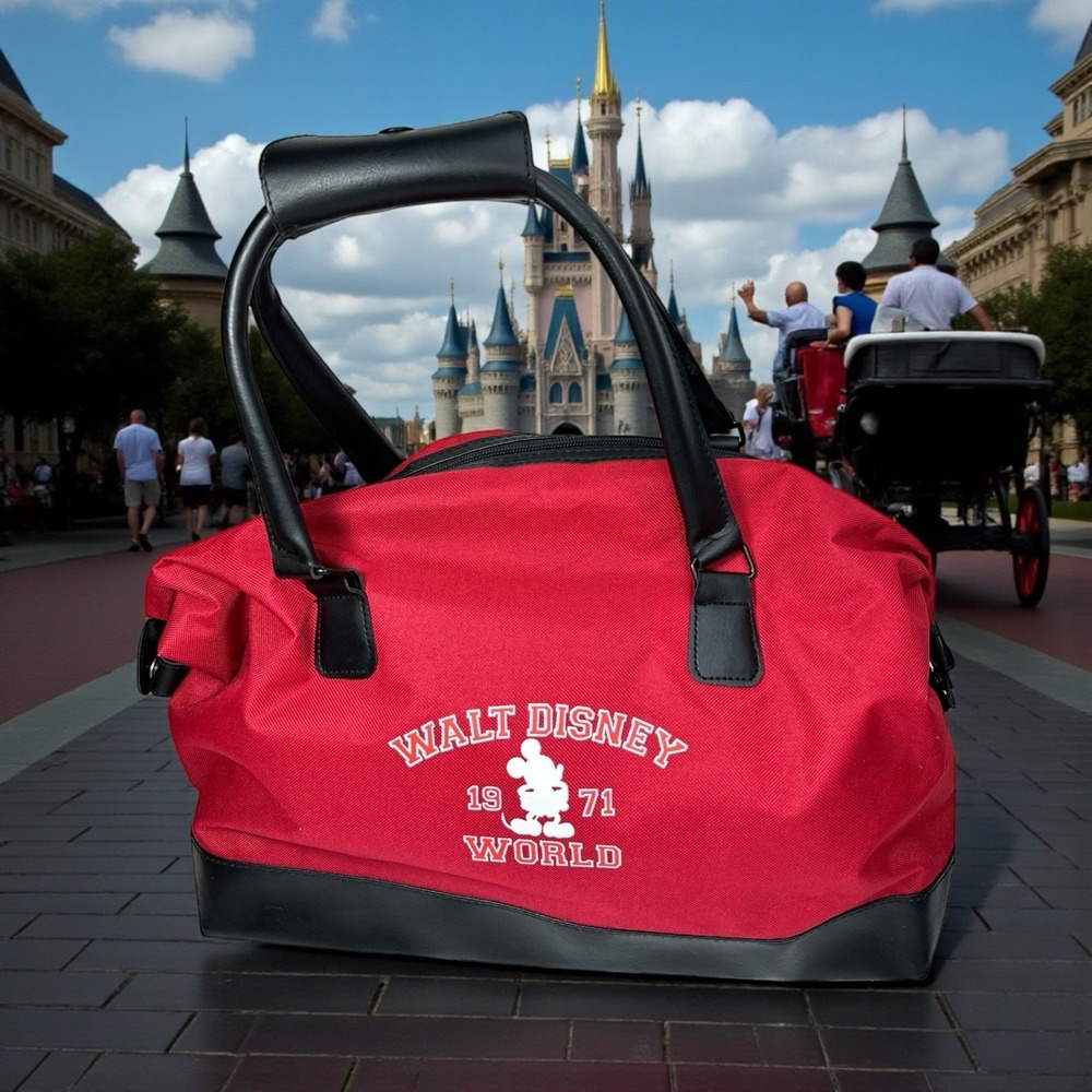 Disney Official "Walt Disney World 1971" Duffel Travel Bag Features Mickey Mouse